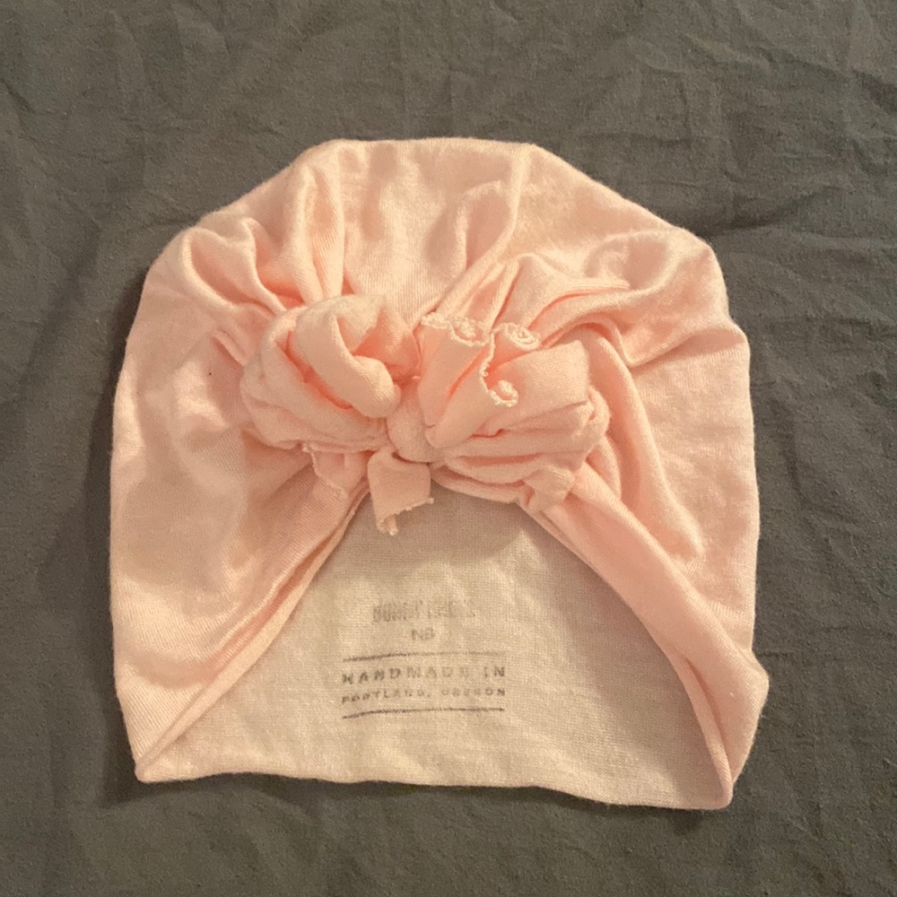 Bunny Knots - Light Pink Raga Bow - NB